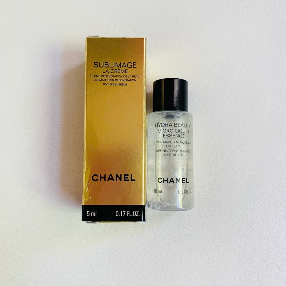 CHANEL Sublimage La Crème & Hydra Beauty Micro-Liquid Essence - Gold & Clear